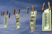 Money on a clothesline